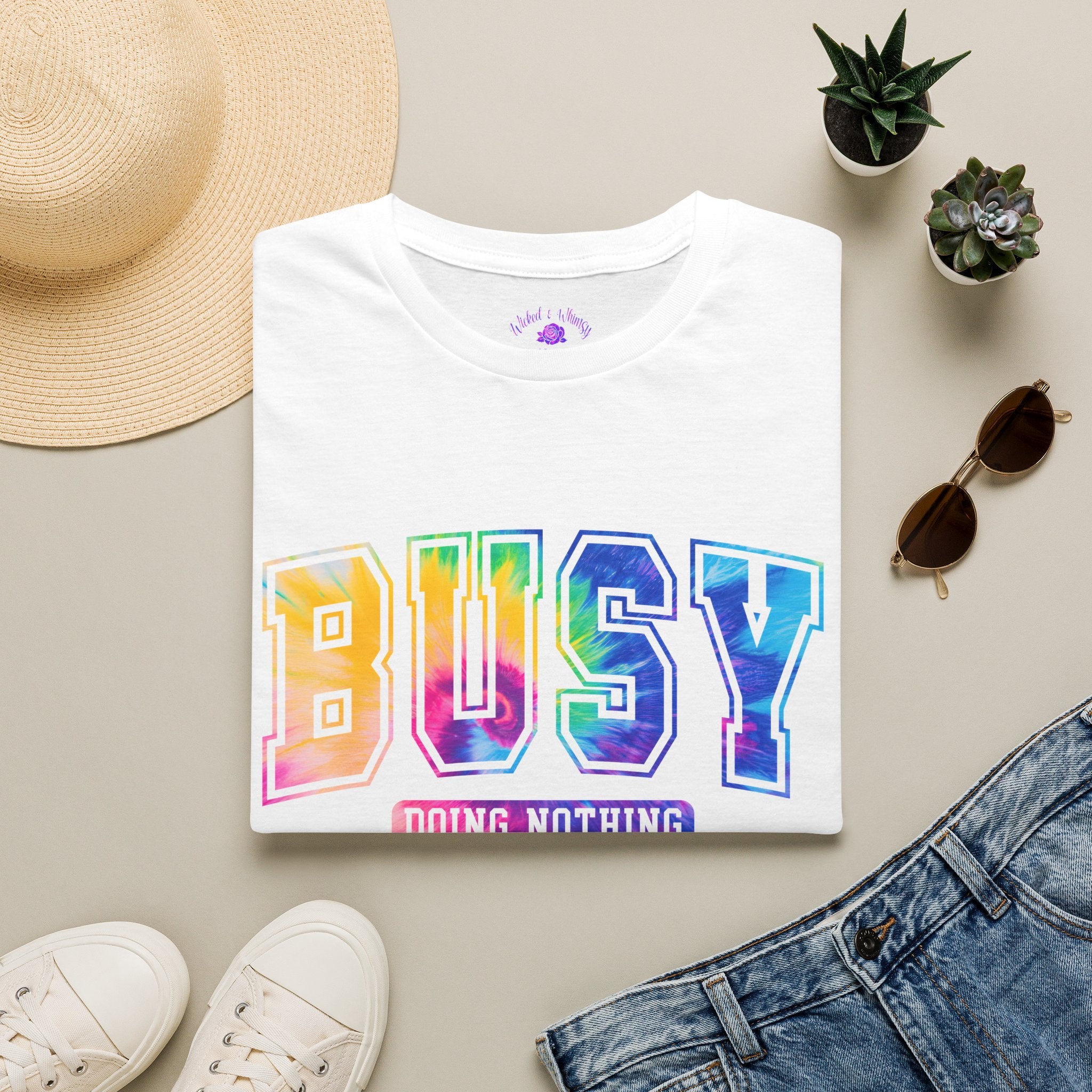Busy Doing Nothing Graphic T-shirt