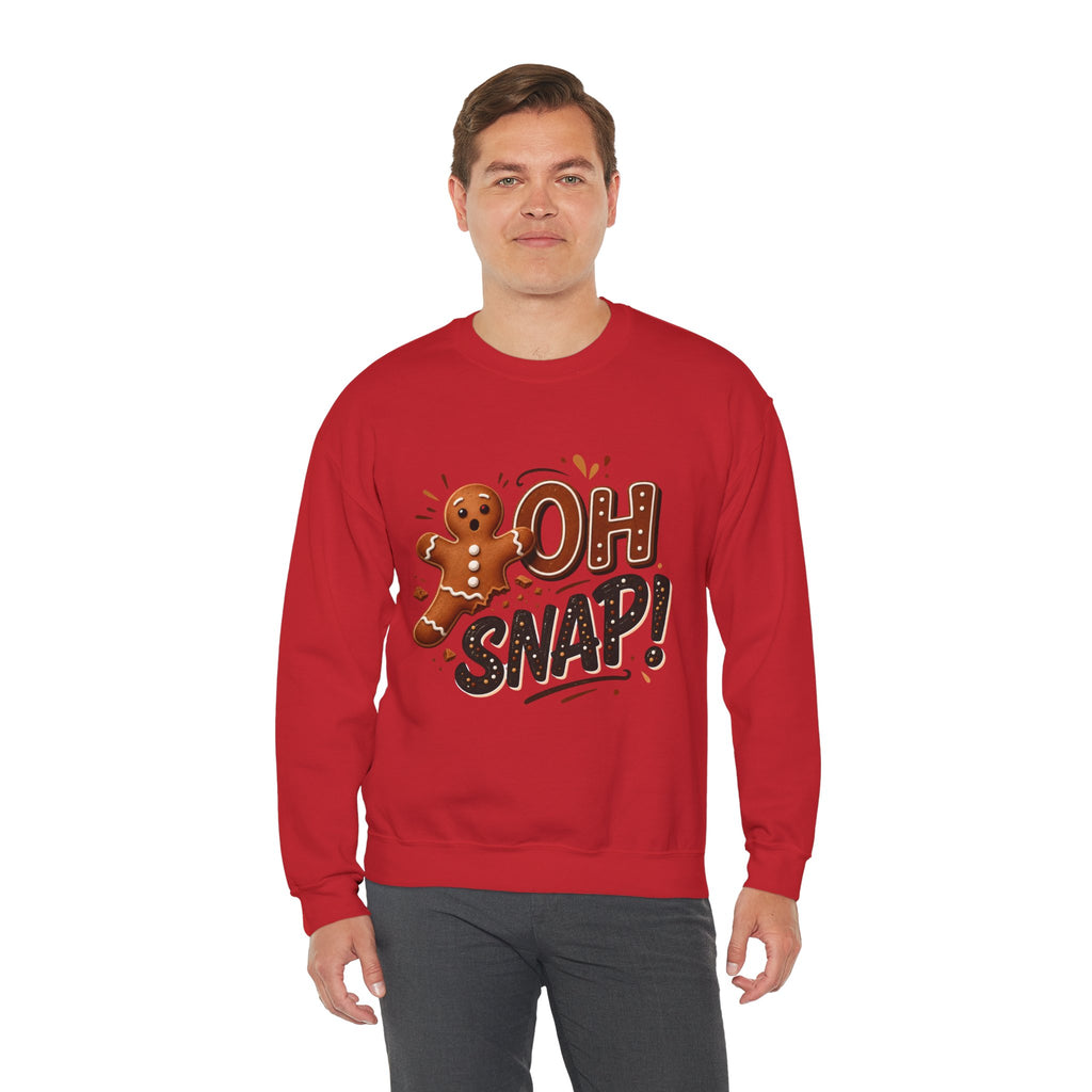 Gingerbread "Oh Snap!" Crewneck Sweatshirt