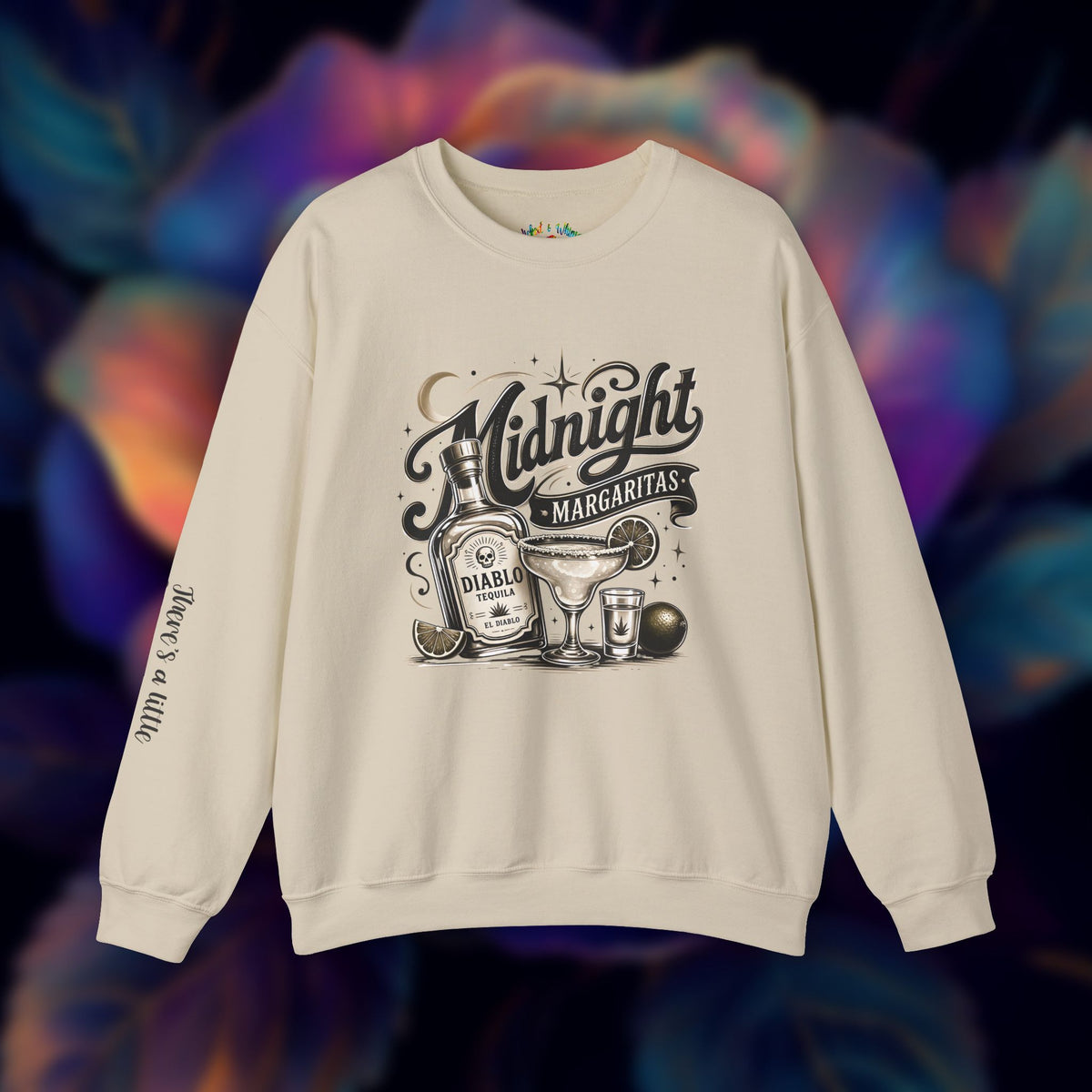 Midnight Margaritas Tequila Cocktail Graphic Unisex Sweatshirt
