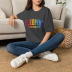 Sleeping Is My Favorite Sport - Rainbow Retro Graphic Tee