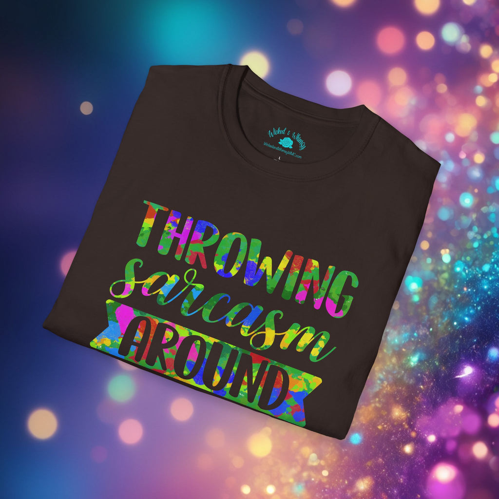 Throwing Sarcasm Around Like Confetti Graphic Tee