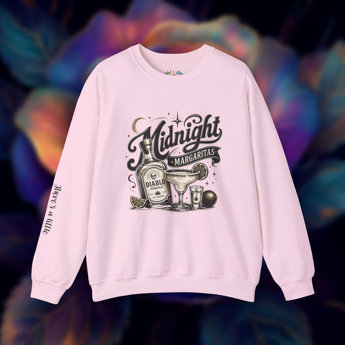 Midnight Margaritas Tequila Cocktail Graphic Unisex Sweatshirt