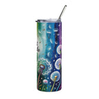 "Just Breathe" — Colorful Dandelion Insulated Tumbler