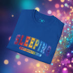 Sleeping Is My Favorite Sport - Rainbow Retro Graphic Tee