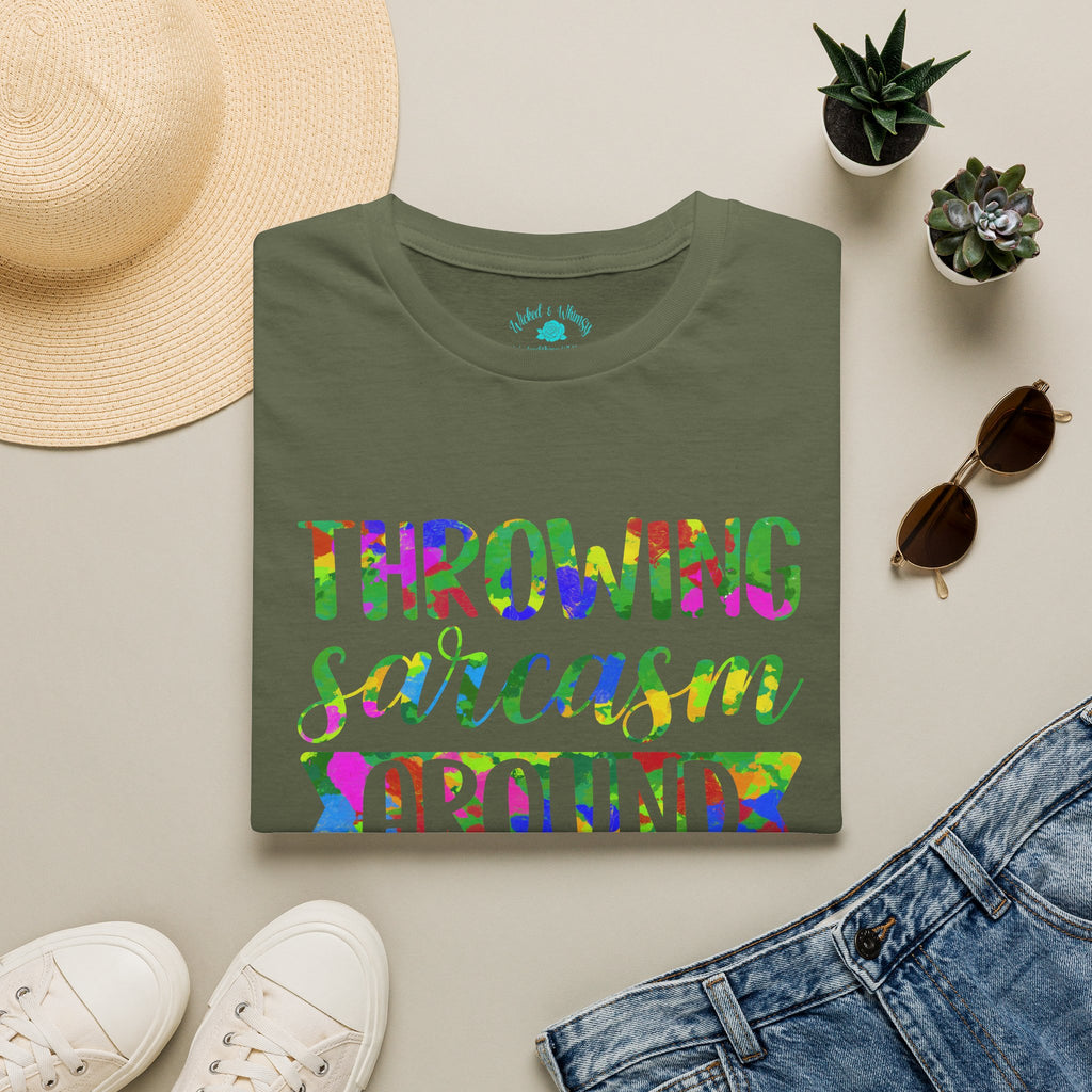 Throwing Sarcasm Around Like Confetti Graphic Tee