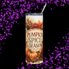 Pumpkin Spice Season 20oz Stainless Tumbler — Fall Autumn Travel Cup