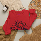 Have The Day You Deserve - Graphic with Expressive Skull Hands