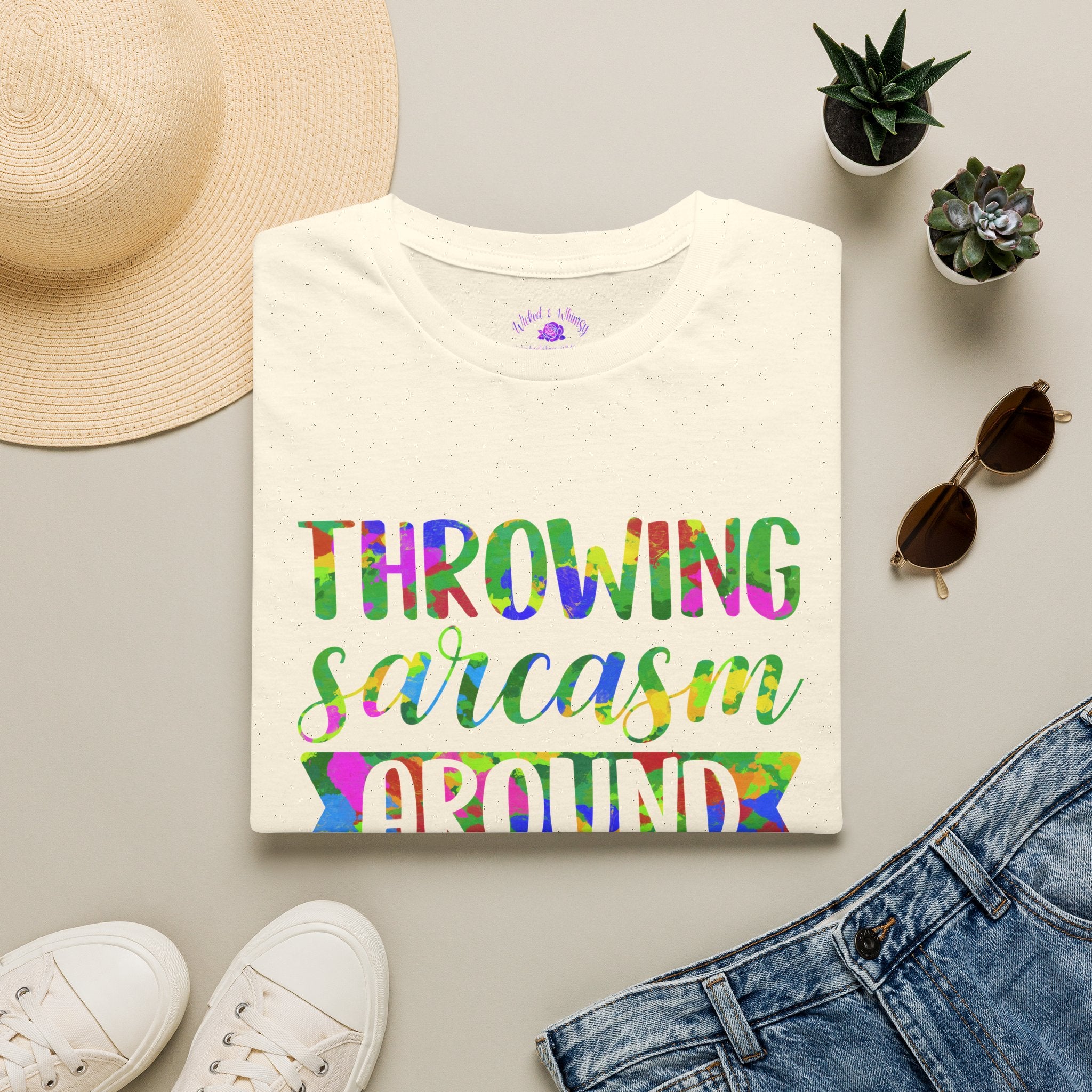 Throwing Sarcasm Around Like Confetti Graphic Tee