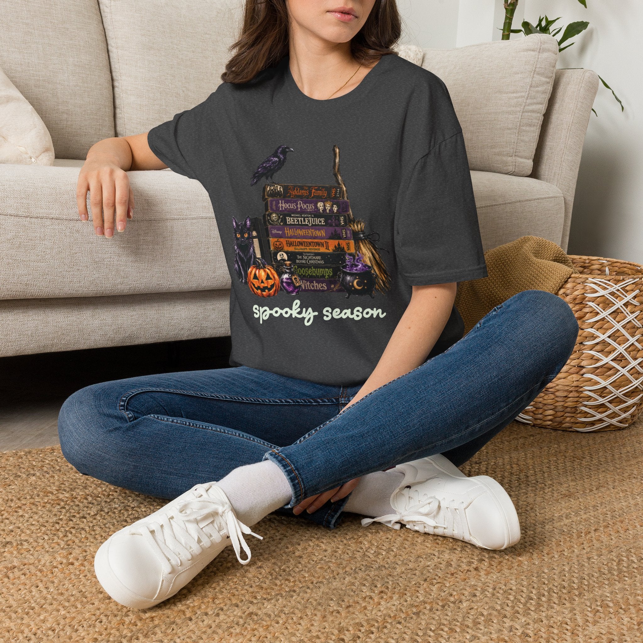 Spooky Season Halloween Movie VHS Graphic Tee