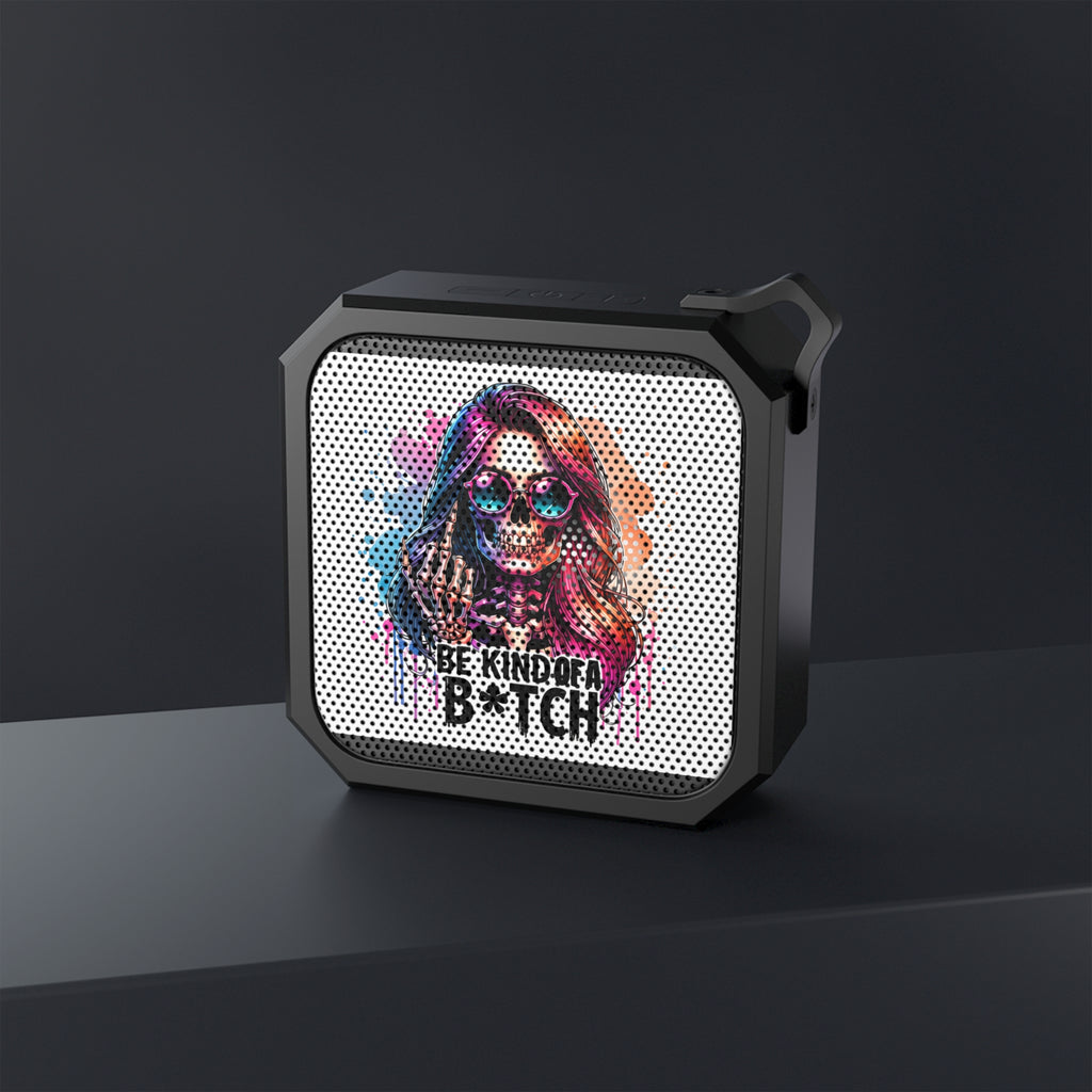 Bluetooth Speaker — Colorful Skull Girl 'Be Kind of a B*tch' Waterproof Portable Speaker
