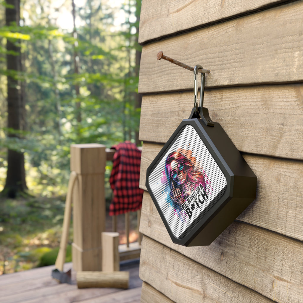 Bluetooth Speaker — Colorful Skull Girl 'Be Kind of a B*tch' Waterproof Portable Speaker