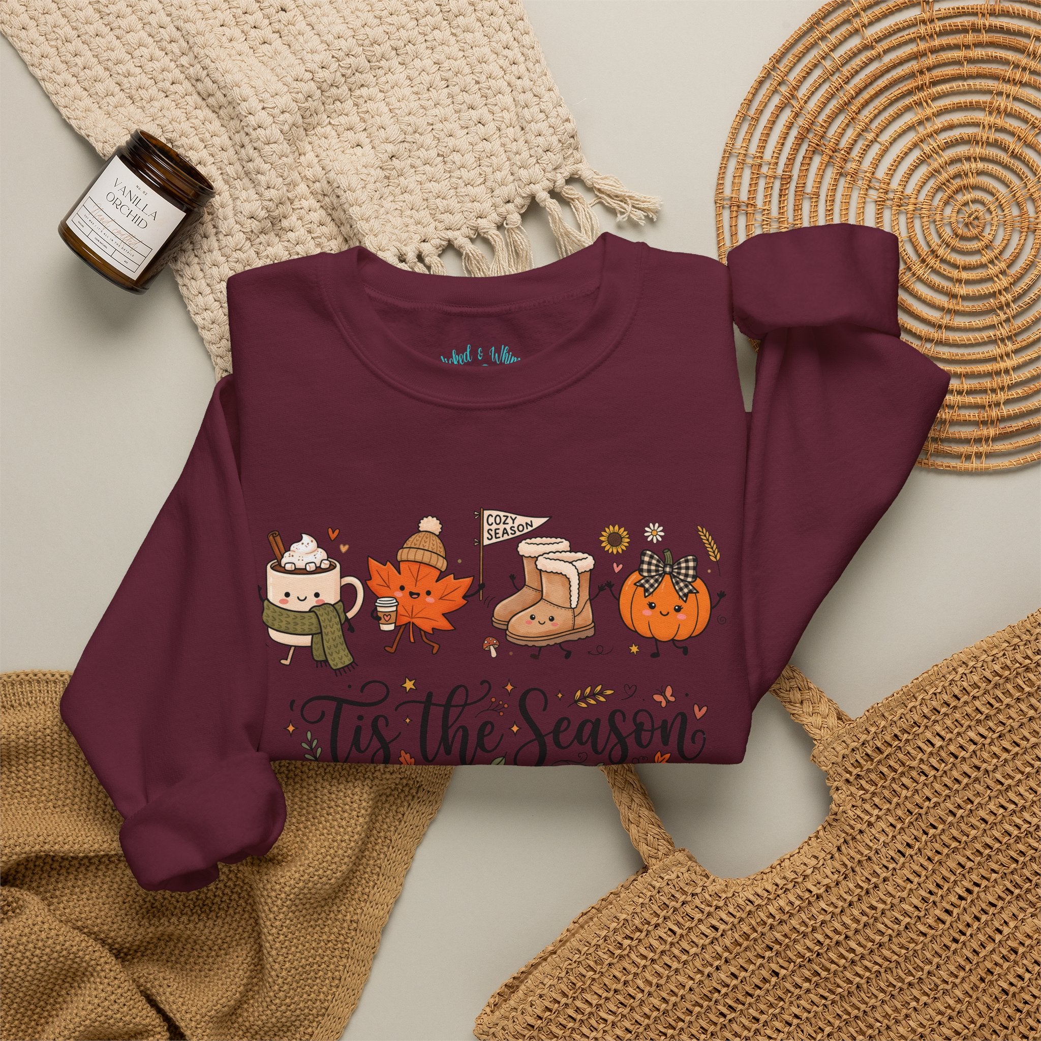 'Tis the Season Fall & Fall Vibes Graphic Sweatshirt