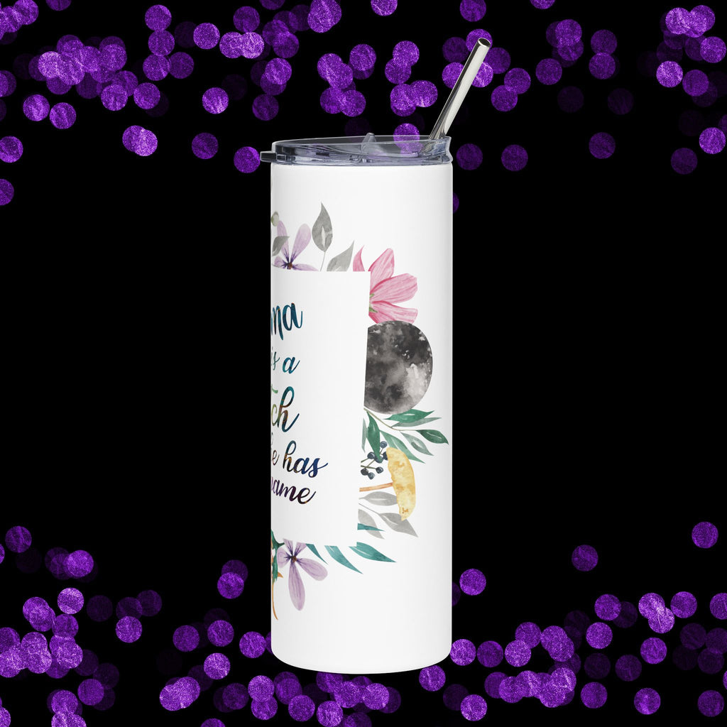 Karma Watercolor Tumbler 20oz – 'Karma is a bitch…”Insulated Stainless Steel Travel Cup
