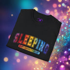 Sleeping Is My Favorite Sport - Rainbow Retro Graphic Tee