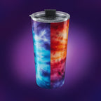 20oz Tumbler - Tie-Dye "Good Vibes Only" Insulated Travel Cup