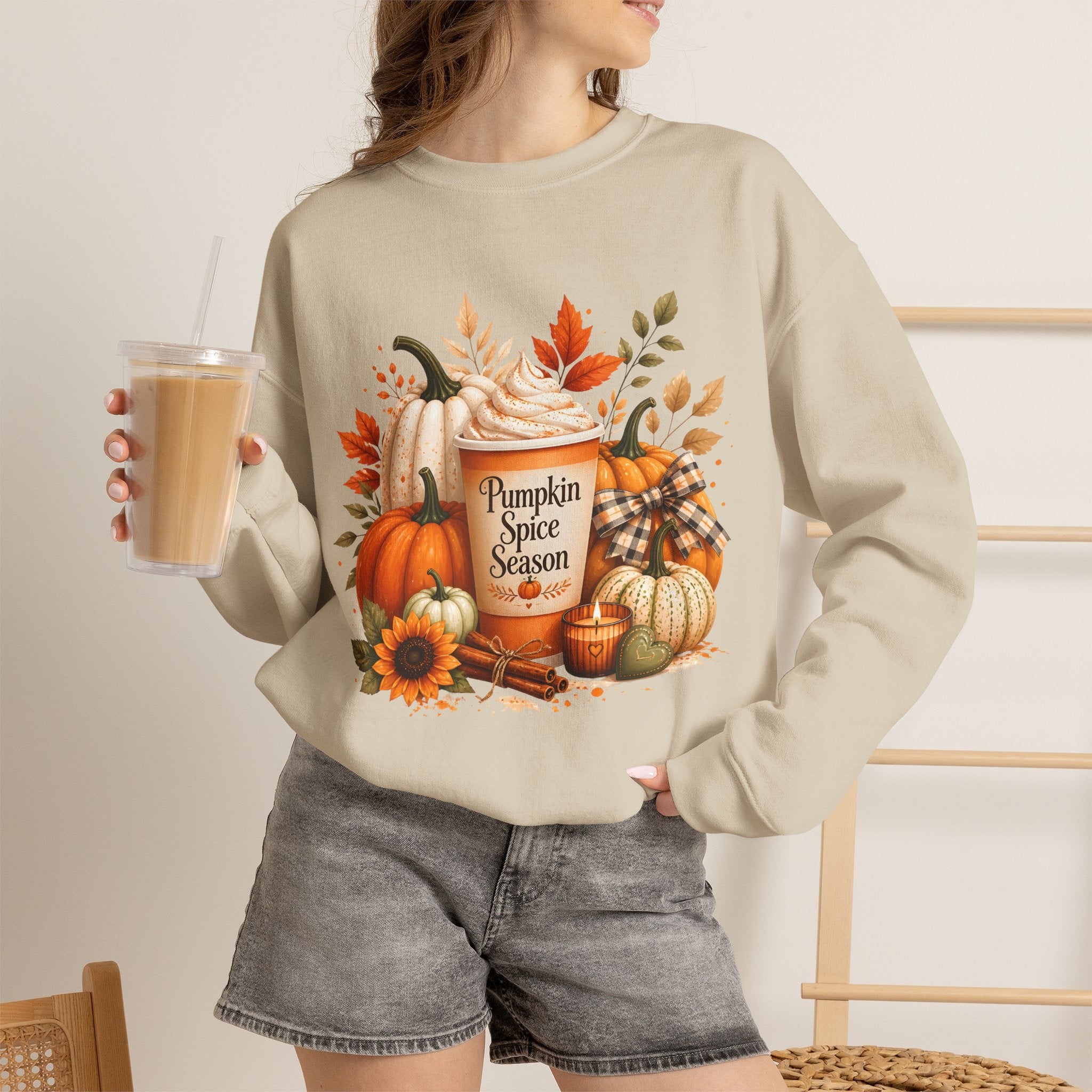 Pumpkin Spice Season Graphic Sweatshirt