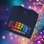 Sleeping Is My Favorite Sport - Rainbow Retro Graphic Tee