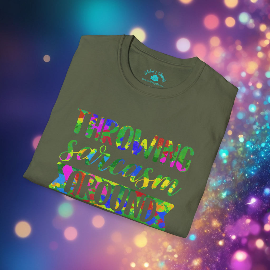 Throwing Sarcasm Around Like Confetti Graphic Tee