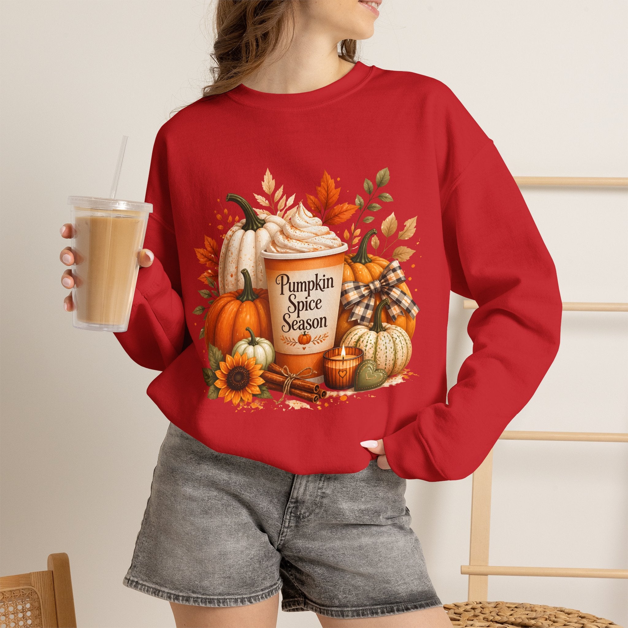 Pumpkin Spice Season Graphic Sweatshirt