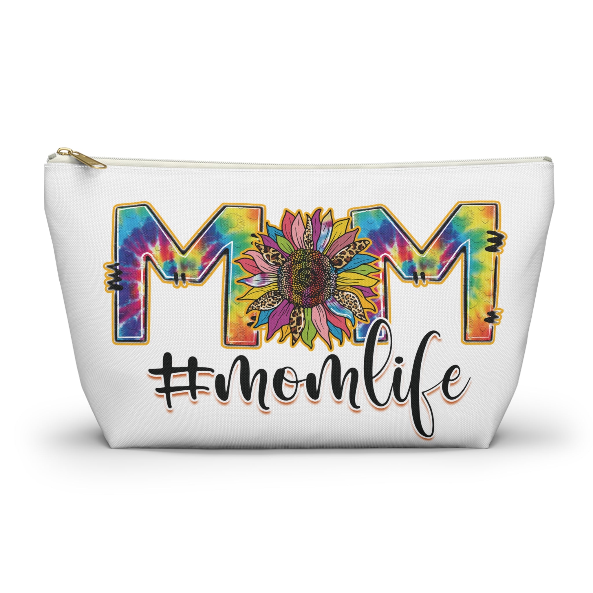 #MOMLIFE Tie-Dye Sunflower Accessory Pouch