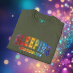 Sleeping Is My Favorite Sport - Rainbow Retro Graphic Tee