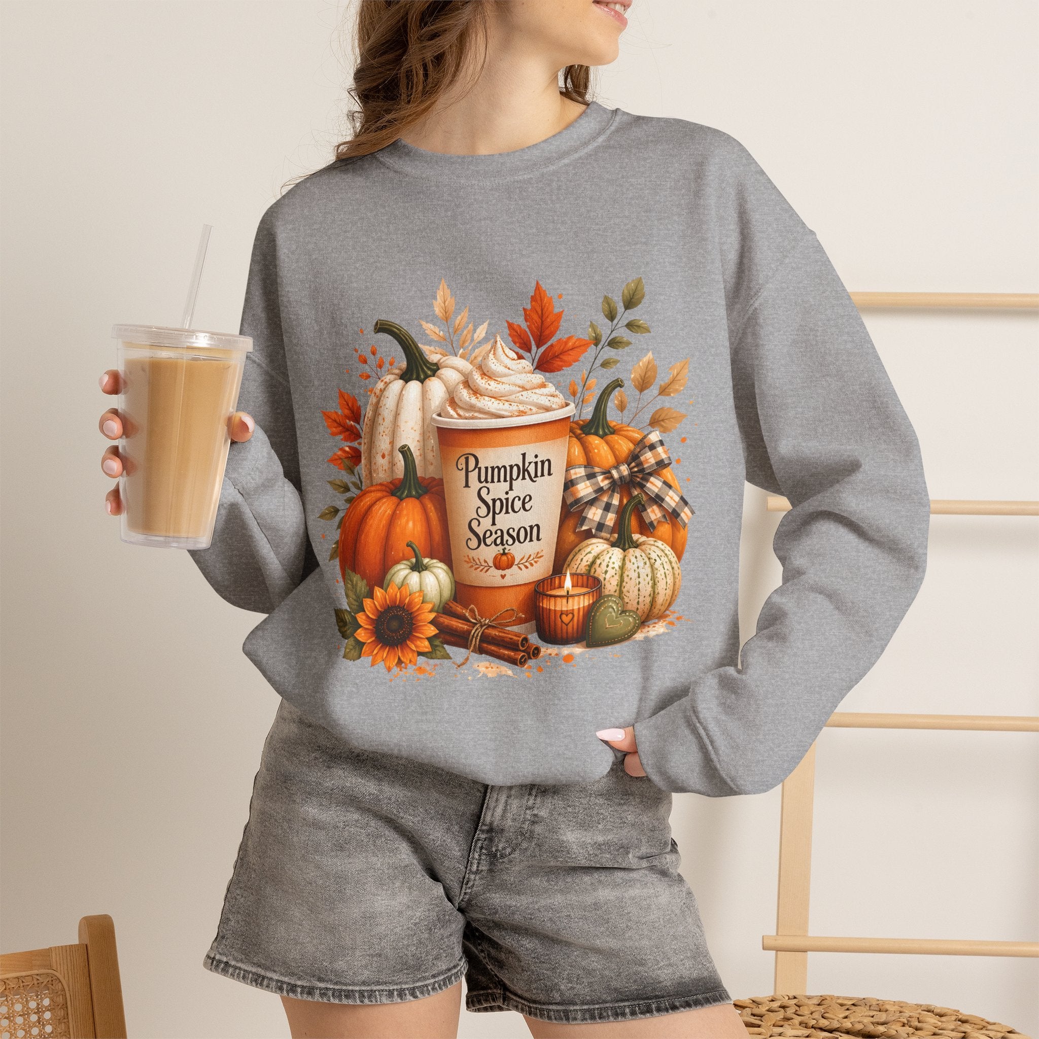 Pumpkin Spice Season Graphic Sweatshirt
