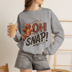 Gingerbread "Oh Snap!" Crewneck Sweatshirt