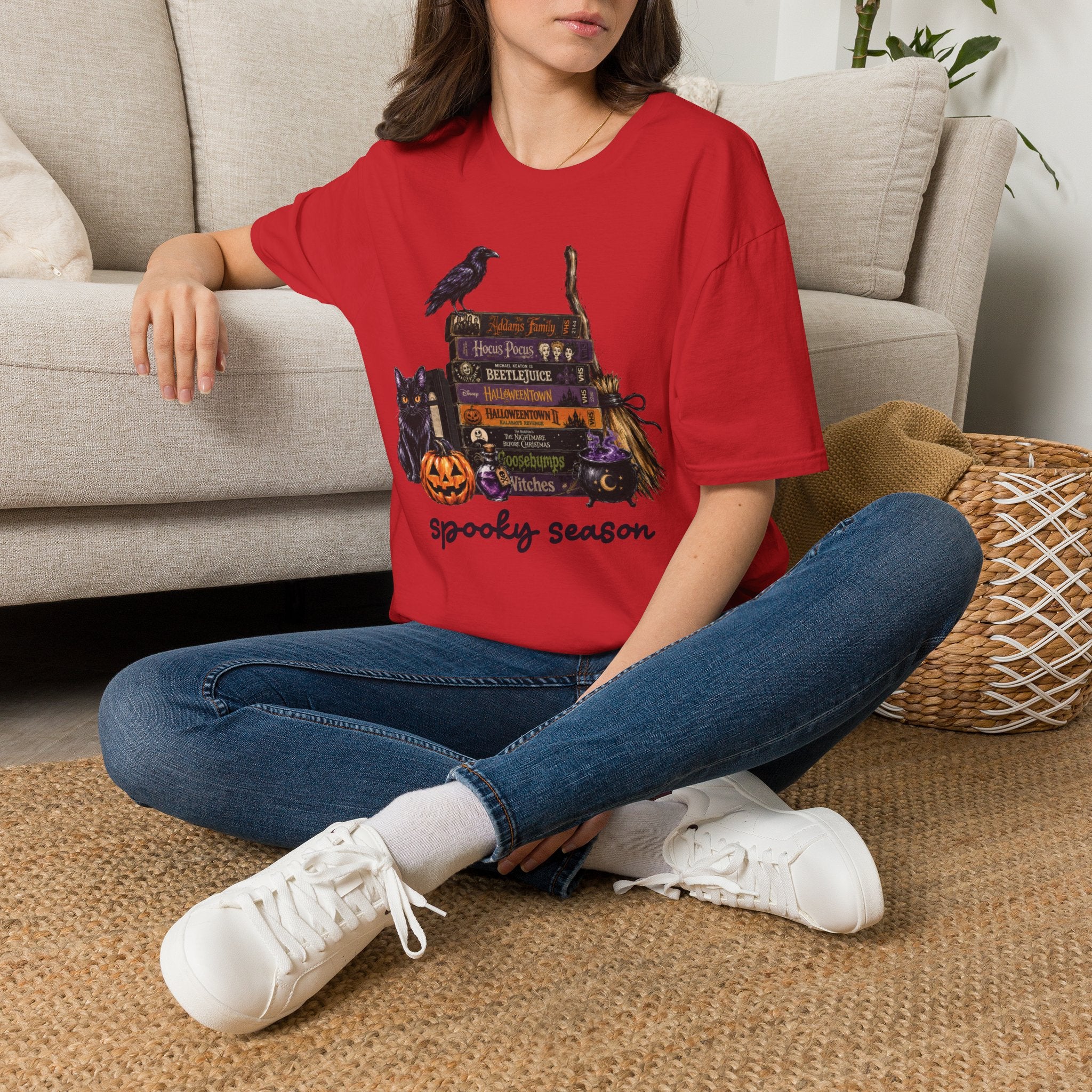 Spooky Season Halloween Movie VHS Graphic Tee