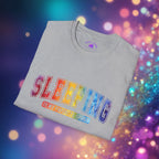 Sleeping Is My Favorite Sport - Rainbow Retro Graphic Tee