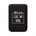 MagSafe Vegan Wallet — "Black Like My Soul" Card Holder
