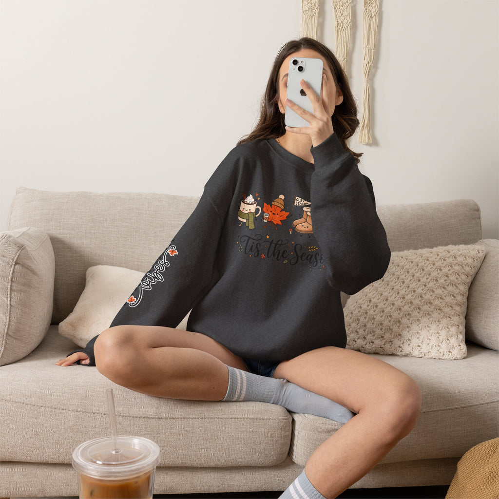 'Tis the Season Fall & Fall Vibes Graphic Sweatshirt