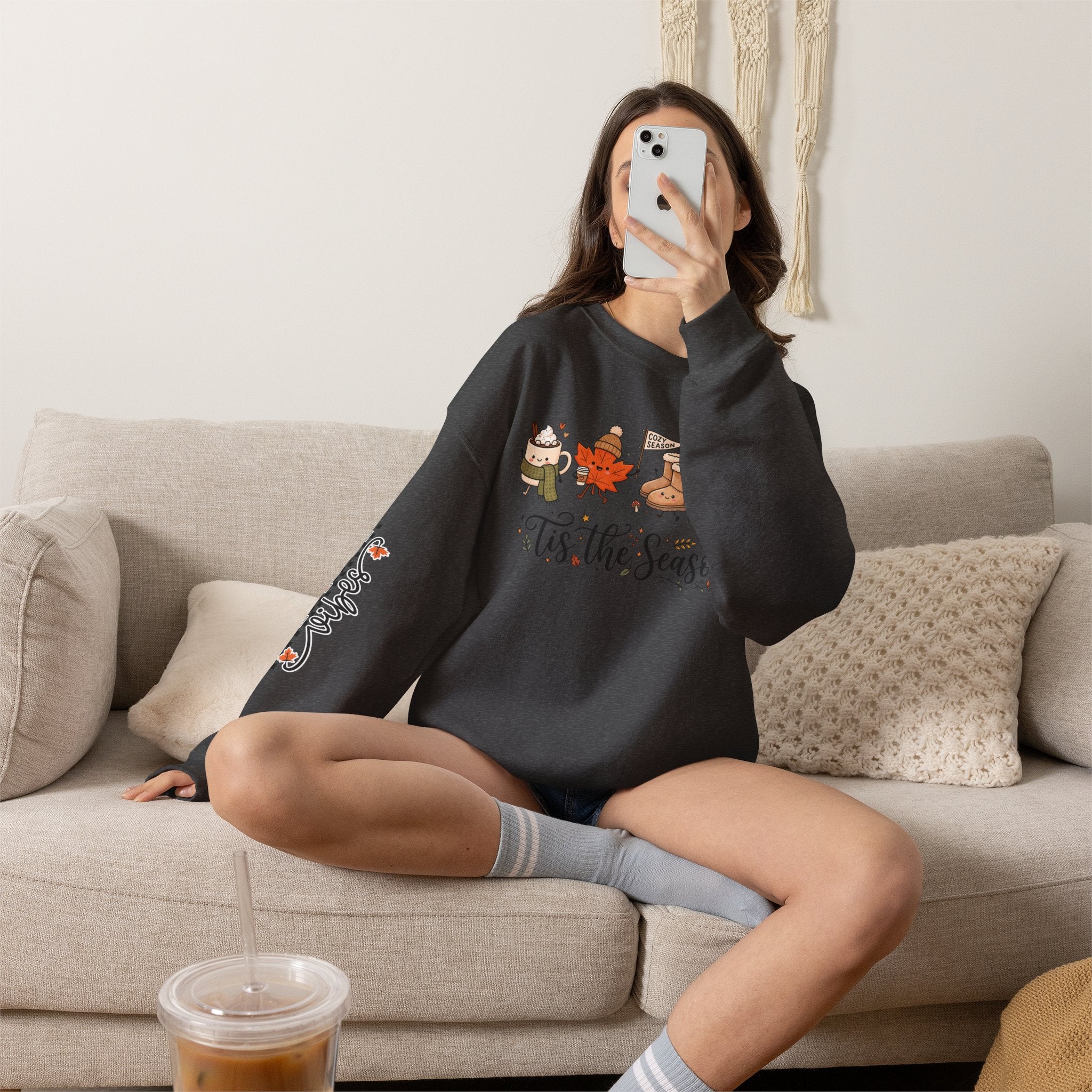 'Tis the Season Fall & Fall Vibes Graphic Sweatshirt
