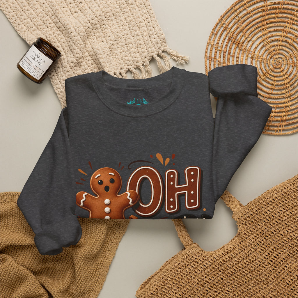 Gingerbread "Oh Snap!" Crewneck Sweatshirt