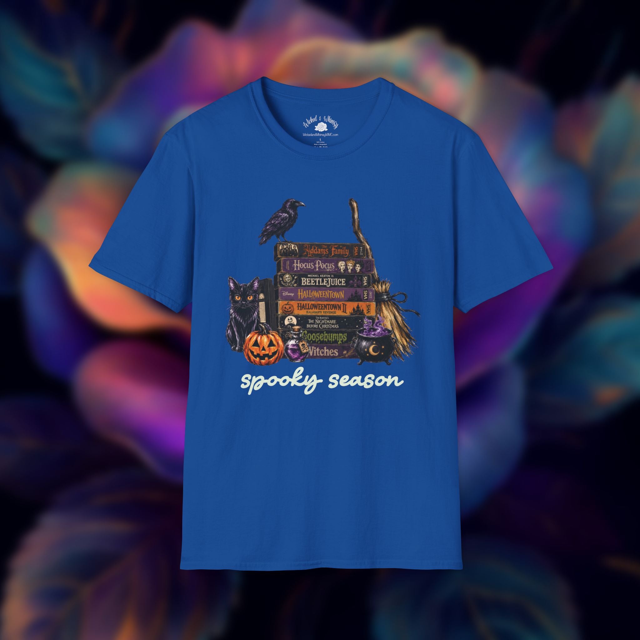 Spooky Season Halloween Movie VHS Graphic Tee