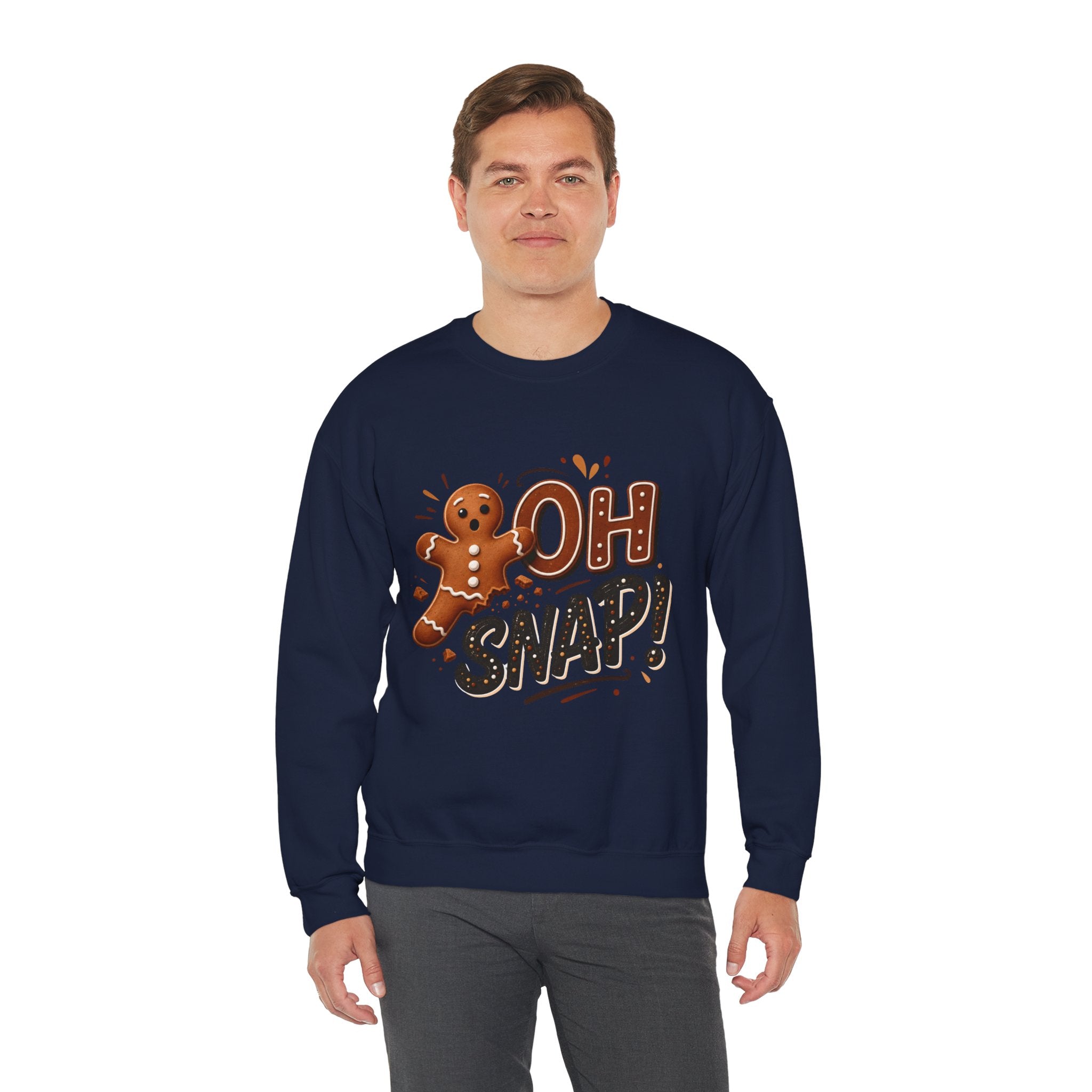 Gingerbread "Oh Snap!" Crewneck Sweatshirt