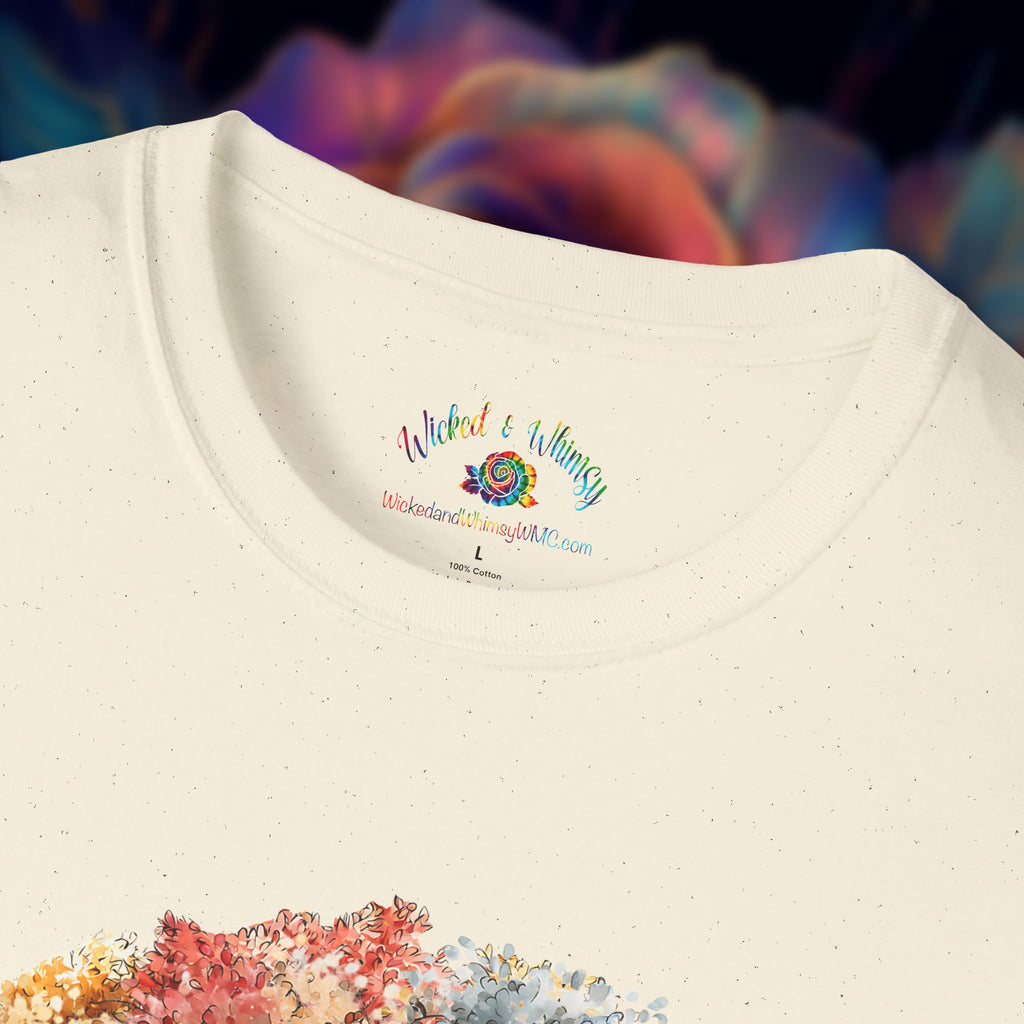 Whimsical Autumn Tree with Ghost T-Shirt