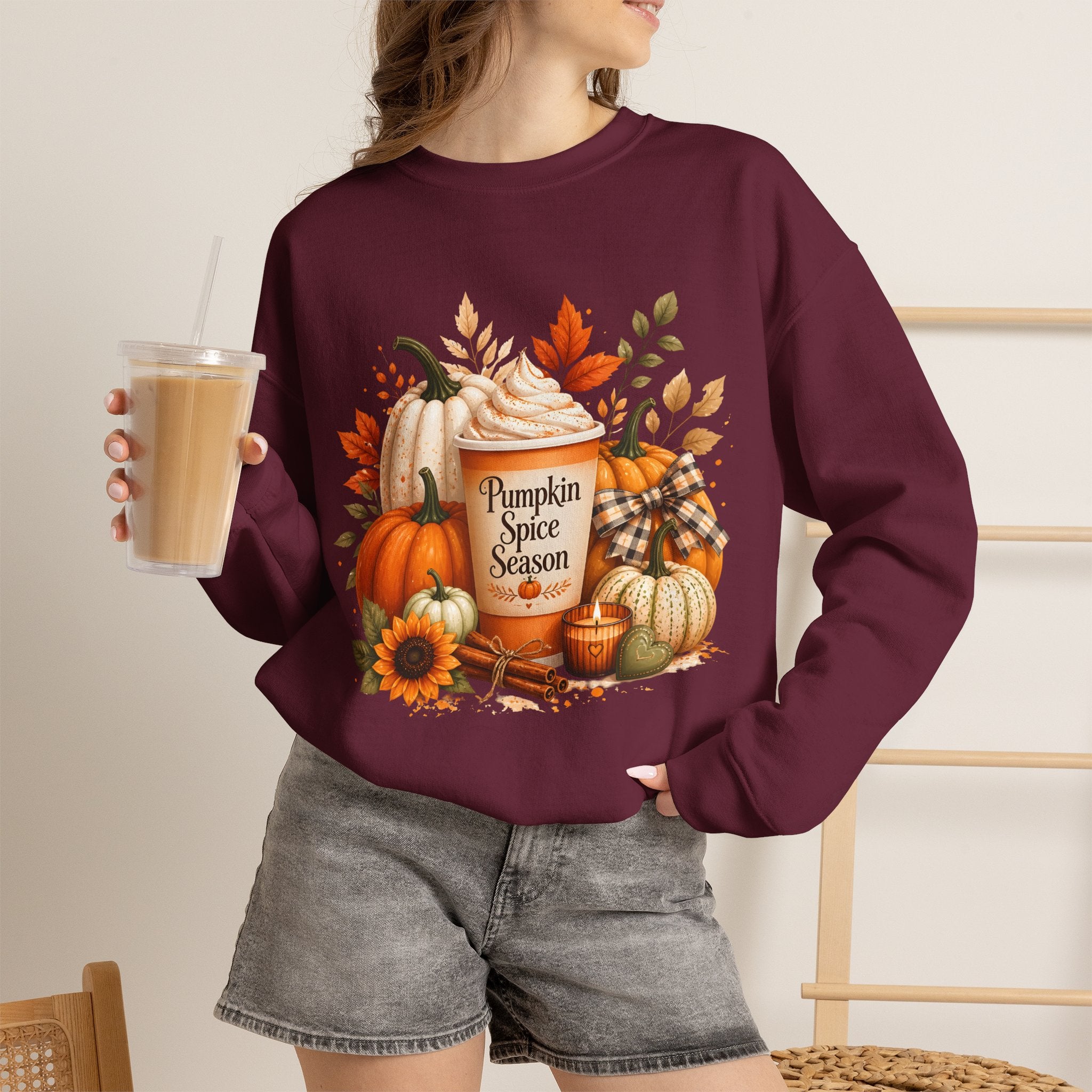 Pumpkin Spice Season Graphic Sweatshirt