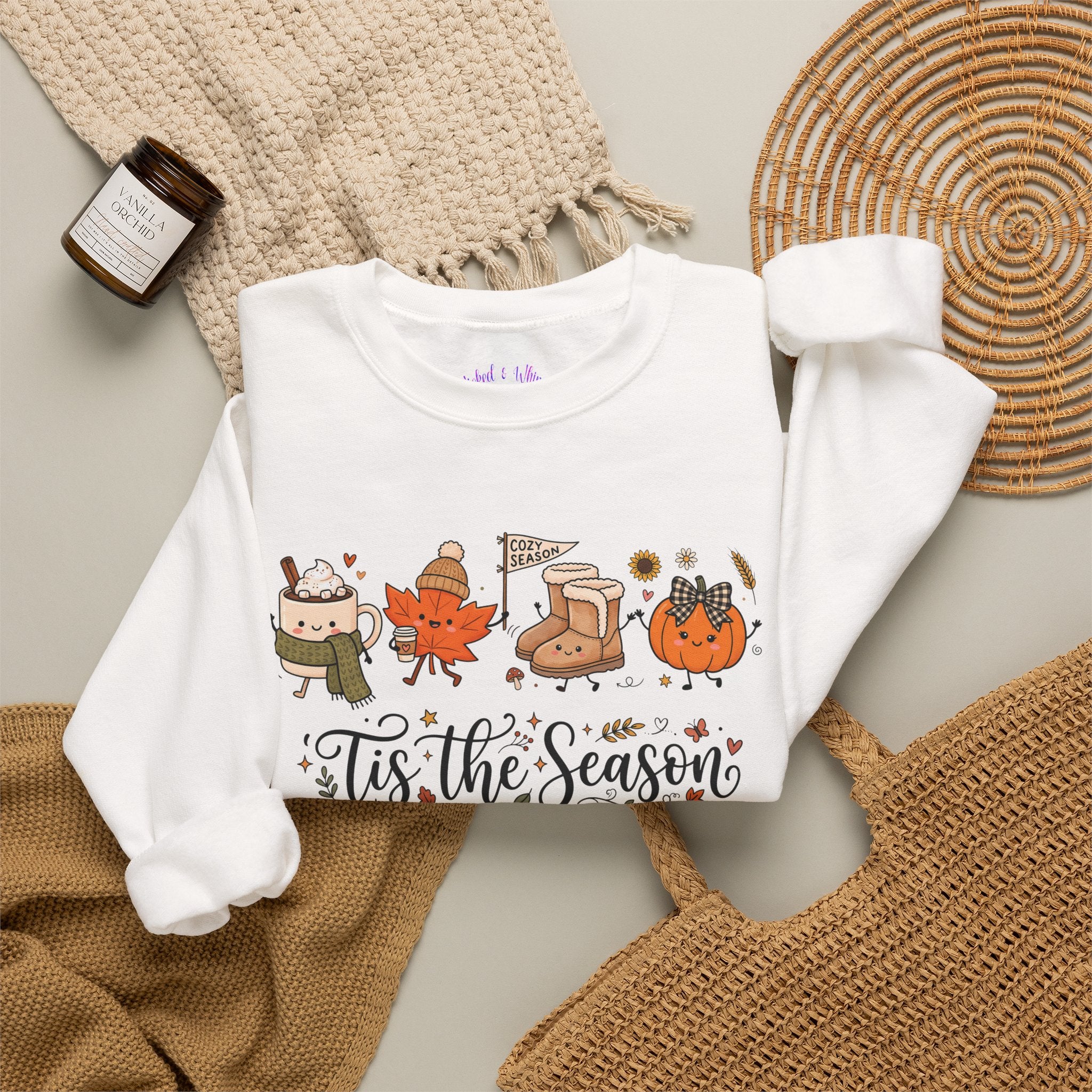 'Tis the Season Fall & Fall Vibes Graphic Sweatshirt