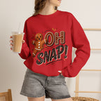 Gingerbread "Oh Snap!" Crewneck Sweatshirt