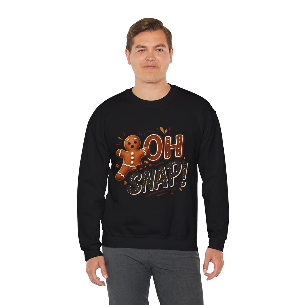 Gingerbread "Oh Snap!" Crewneck Sweatshirt