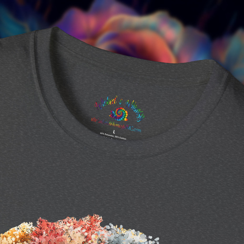 Whimsical Autumn Tree with Ghost T-Shirt