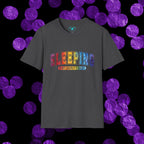 Sleeping Is My Favorite Sport - Rainbow Retro Graphic Tee