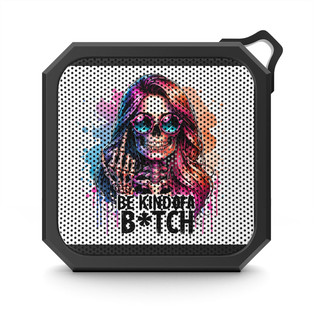 Bluetooth Speaker — Colorful Skull Girl 'Be Kind of a B*tch' Waterproof Portable Speaker