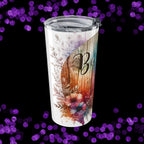 Floral Rustic Tumbler — "Be Kind...of a b*tch" 20oz Insulated Travel Cup