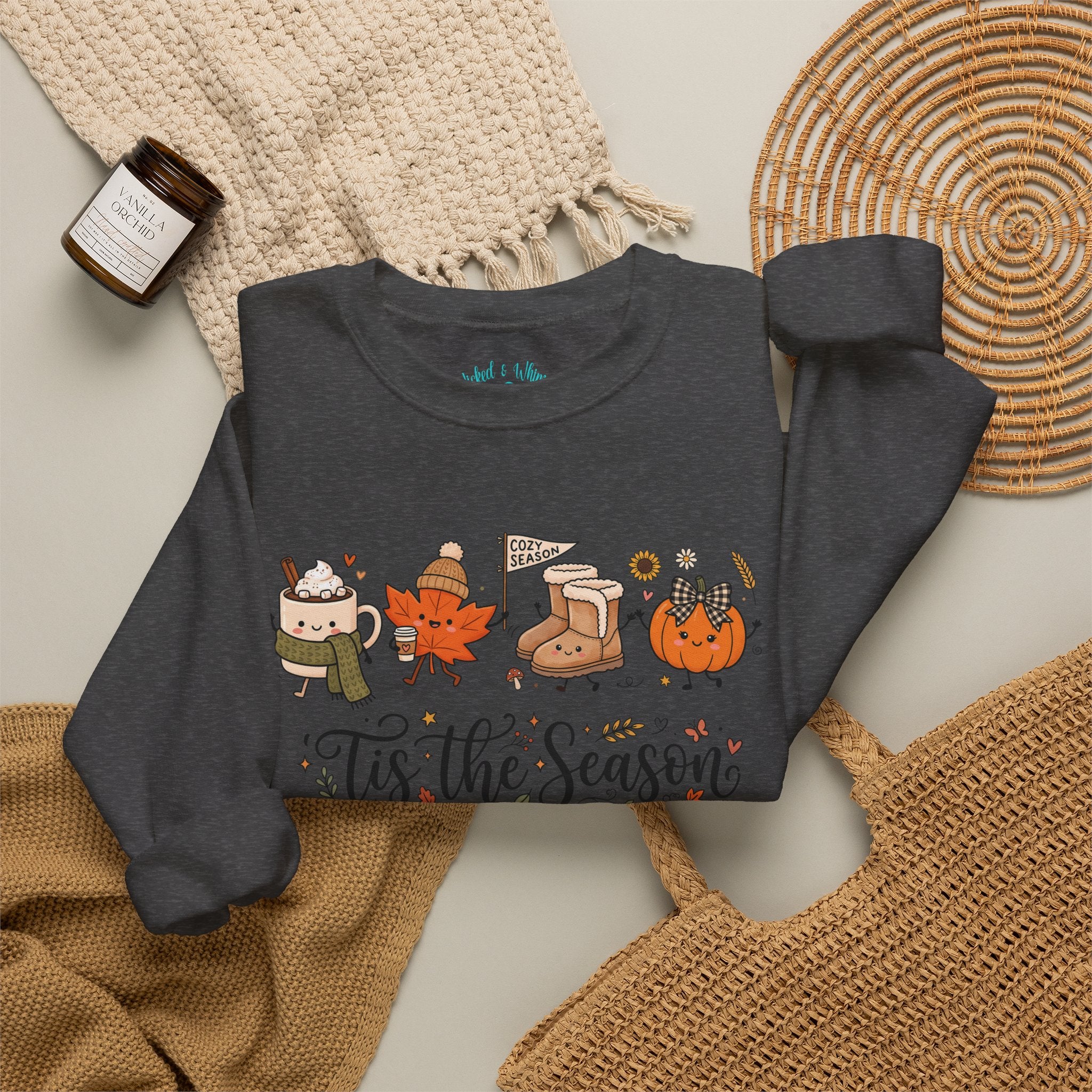 'Tis the Season Fall & Fall Vibes Graphic Sweatshirt