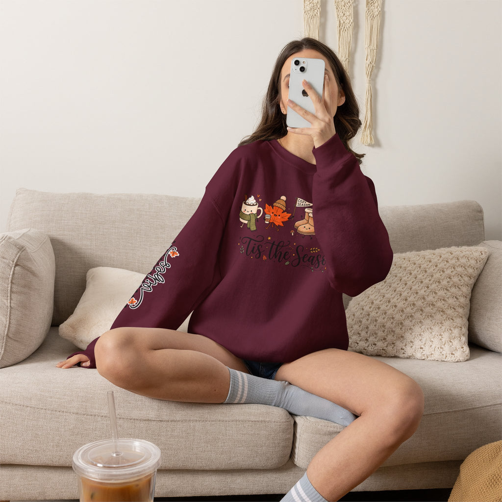 'Tis the Season Fall & Fall Vibes Graphic Sweatshirt