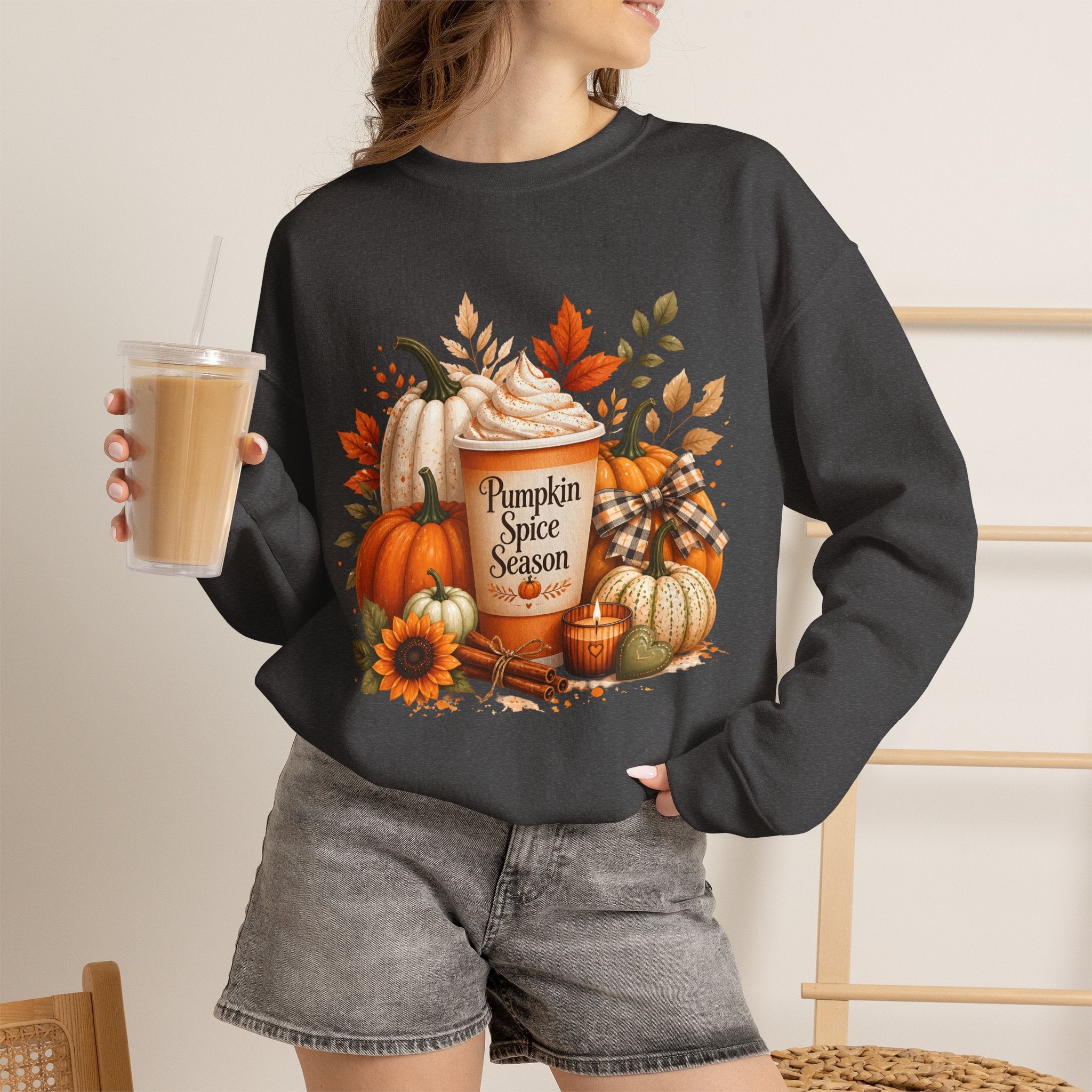 Pumpkin Spice Season Graphic Sweatshirt