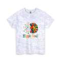Hippie Soul Tie-Dye Tee — Peace Sign Sunflower Graphic Shirt